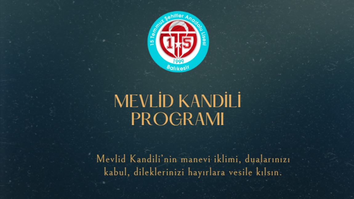 Okulumuzda Mevlid-i Nebi Programı Gerçekleştirildi